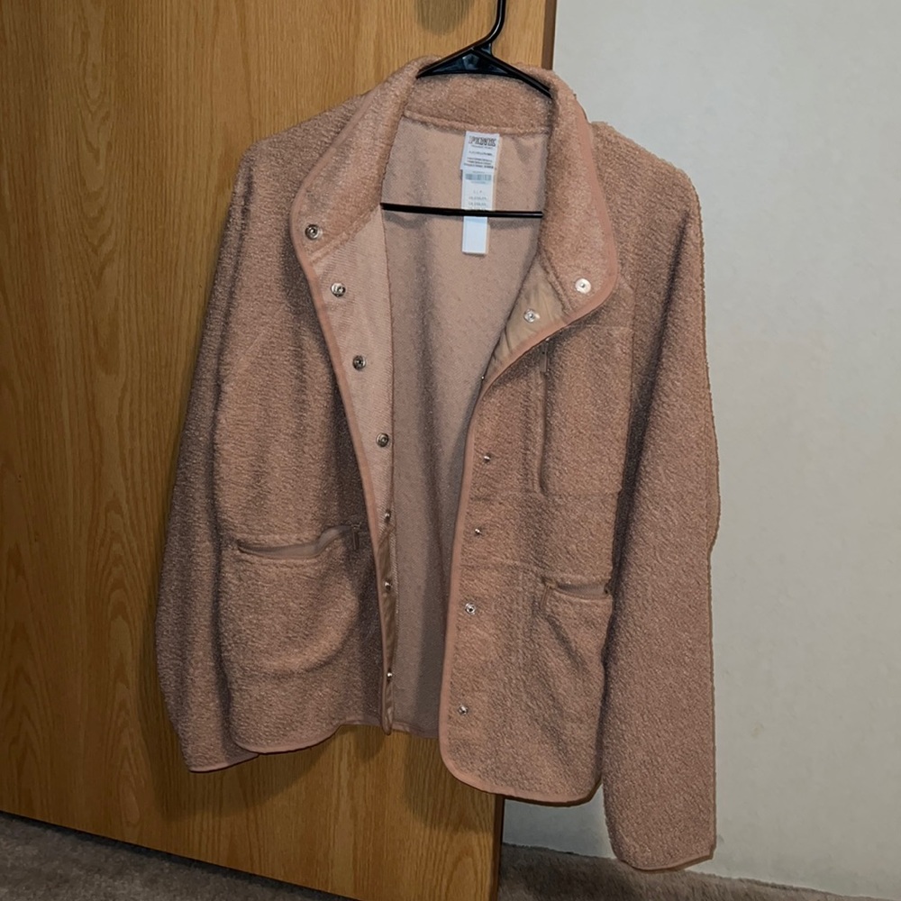 Victoria tan teddy bear jacket